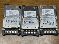 Lot of 3 IBM 146GB 15K 6Gb SAS 2.5” HDD w/ System x Caddies 42D0678 42D0681 picture