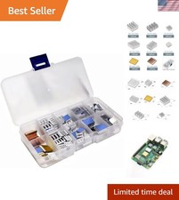 100 PCS Raspberry Pi Heatsink Kit with Conductive Adhesive for  Cooling picture