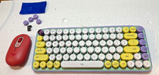 LOGI YR0080 DAYDREAM MINT POP KEYS MECHANICAL WIRELESS KEYBOARD/W MOUSE & DONGLE picture