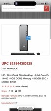 HP - OmniDesk Slim Desktop - Intel Core 15- 14400 - 8GB DDR5 Memory - 512GB SSD  picture