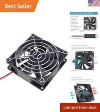 Efficient 80x80x25mm Cooling Fan: 31dBA Noise for Quiet Electronics Operation picture