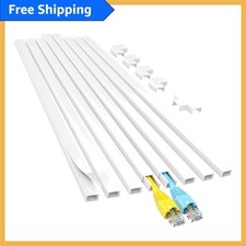 Elegant 113in Cord Hider - Self-Adhesive Cable Concealer for Home & Office picture