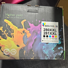 Relcolor Compatible Canon 280XXL 281XXL Inkjet Ink Set BK/C/M/Y picture