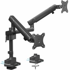 VIVO Premium Aluminum Full Motion Dual Monitor Desk Mount monitor, Black picture