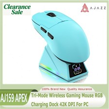AJAZZ AJ159 APEX Tri-Mode Wireless Gaming Mouse RGB Charging Dock 42K DPI For PC picture