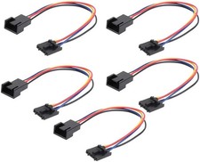 Wixine 5Pcs 5Pin to 4Pin Fan Connector Adapter Converter Extension Cable Wire picture