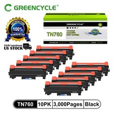 10PK TN760 Toner Cartridge for Brother HL-L2395DW L2370DWXL MFC-L2717DW TN730 picture