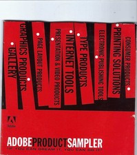 ITHistory SOFTWARE APPLE/IBM  (1990s)  ADOBE PRODUCT SAMPLER  CD picture
