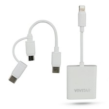 Vivitar Mobile Micro SD Compact Flash Card Reader with USB Adapter Universal  picture
