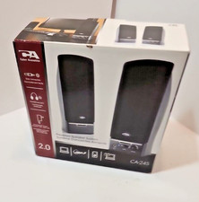 Cyber Acoustics CA 24S  Powered Speakers NIB picture