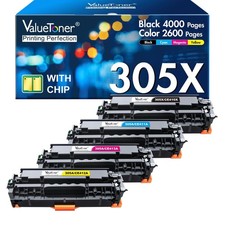 Valuetoner 305X Toner Cartridges 4-Pack with Chip for HP 305X High Yield picture