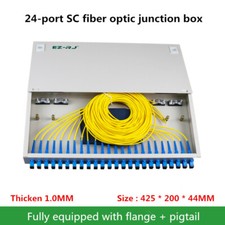 24-port SC rack-mounted fiber optic terminal box flange+pigtail Thicken 1.0MM picture