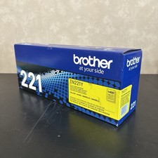 Brother TN221Y Yellow Toner Cartridge, Standard Yield, Genuine OEM picture