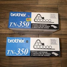 2 Pack OEM Brother TN350 Toner Cartridge 2500 Pages Yield New Sealed Original picture