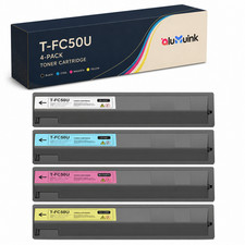 4 Pack T-FC50U Toner Cartridge Set CMYK for E-Studio 2555C 3555C 3055C 5055C  picture