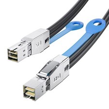 12G External Mini SAS HD SFF-8644 to SFF-8644 Cable, 100 Ohms 1 Meter(3.3ft) picture