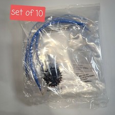 SET OF 10 CAT 5e Patch Cable 560-110-001 1' BLUE CAT5e 350Mhz RoHS COMPLIANT  picture