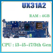 UX31A For ASUS Zenbook UX31A2 Laptop Motherboard i3 i5 i7 3th Gen 4GB-RAM picture