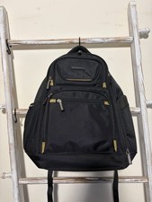 Brookstone Hayes Collection Ballistic Black Nylon Business Laptop Backpack Bag picture