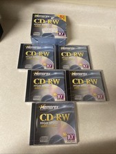 Memorex CD-RW 650MB 74 Min Rewritable Compact Discs 5 Pack Blank CD Mint picture