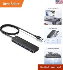 Ultra-Slim 4-Port USB 3.0 Hub – Expand Your Device Connectivity Effortlessly picture