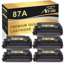 1-5PK CF287A 87A Black Toner Cartridge For HP LaserJet Pro M501 M501n M501dn picture