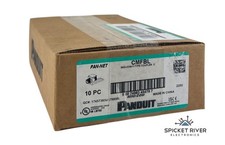 NEW - Box of 9 - Panduit CMFBL Mini-Com F-Type Coupler C - Black picture