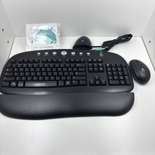 Logitech Wireless Internet Pro Tactile Cordless Keyboard Mouse Like New Y-RAJ56A picture