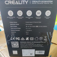 CREALITY SPACE PI FILAMENT DRYER - BLK/GRAY picture
