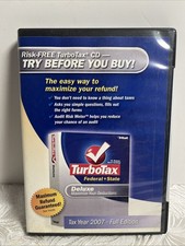 Turbo Tax 2007 Federal & State Returns Software picture