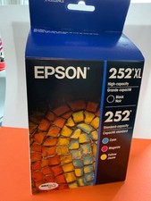 New Genuine Epson Color Ink Cartridges 4-pack:   252 XL/252 C/         T252520-S picture