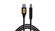 NEW-Tether Tools SuperSpeed USB 3.0 Male A- Male B Printer Cable-15'/4.6m- Black picture