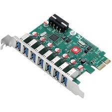 SIIG USB 3.0 7 Port PCIe Host Card - UASP Mode (jup70211s1) picture