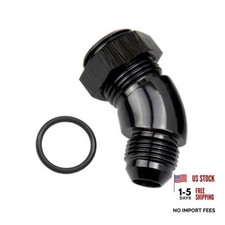 8AN Male Flare to 10AN ORB Port Full Flow 45 Degree Port Flare picture