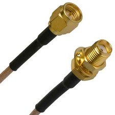   US MADE   MIL- RG-316   SMA  female to  SMA  male coax cable  50 FT       picture