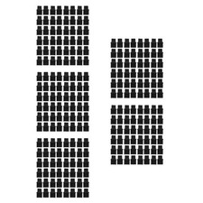 250Pcs Silicone Ethernet Port Dust Covers Reusable Anti Dust Plugs Black picture