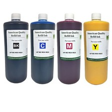 Ink Refill Kit BKCMY Pigment Ink for HP 982 982A 982X-Premium Ink-4X1000ml picture