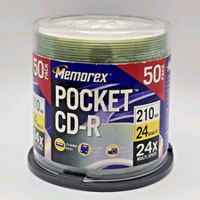 Vtg Memorex Pocket CD-R (56) Discs 24 Min 24X Multi Speed 210 MB New Open Box picture
