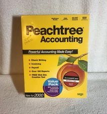Vintage Peachtree Accounting 2000 7.0 BIG BOX Software Review Copy picture