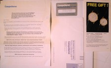 Compuserve ephemera lot [1988] -- Membership Card, promo letter, etc picture