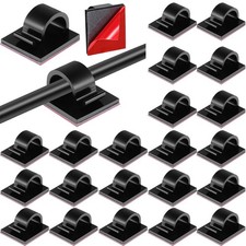 60 Pieces Mini Cable Clips Self Adhesive Light Clips Light Hooks Wire Cable Orga picture