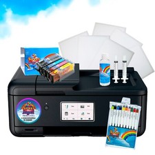 Cake Topper Image Printer, Edible Cartridges,50 wafer paper ,cleaner & 10 marker picture