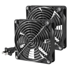 2 Pack 120mm x 38mm Dual Ball Bearings EC Brushless Fan 120V 240V Cooling picture