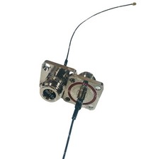 1x 1.37 U.FL IPEX Mini PCI to N Female Flange O-RING Cable 8 Inches picture