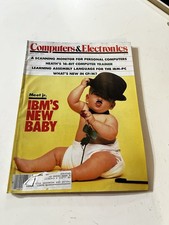 Computers & Electronics January 1984 Magazine IBM PC Jr Baby Cover Vintage picture