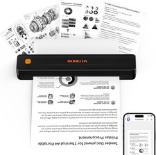 Thermal Portable Printers Wireless for Travel, Bluetooth Mobile Printer, Inkless picture