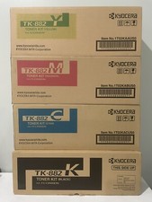 Kyocera TK-882 Set of 4 Colors KCMY Toners for Kyocera FS Series FS-C8500DN NEW picture