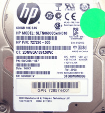 HP 727290-005 600GB 10K SAS 6GB/s 2.5