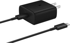 Genuine OEM Samsung 45W Super Fast Charger USB-C Wall Adapter + Type-C Cable Lot picture