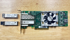 Dell QLogic QLE2662L-DEL Fiber Chanel HBA 16G w/ Transceivers LP Bracket w/ Fan picture